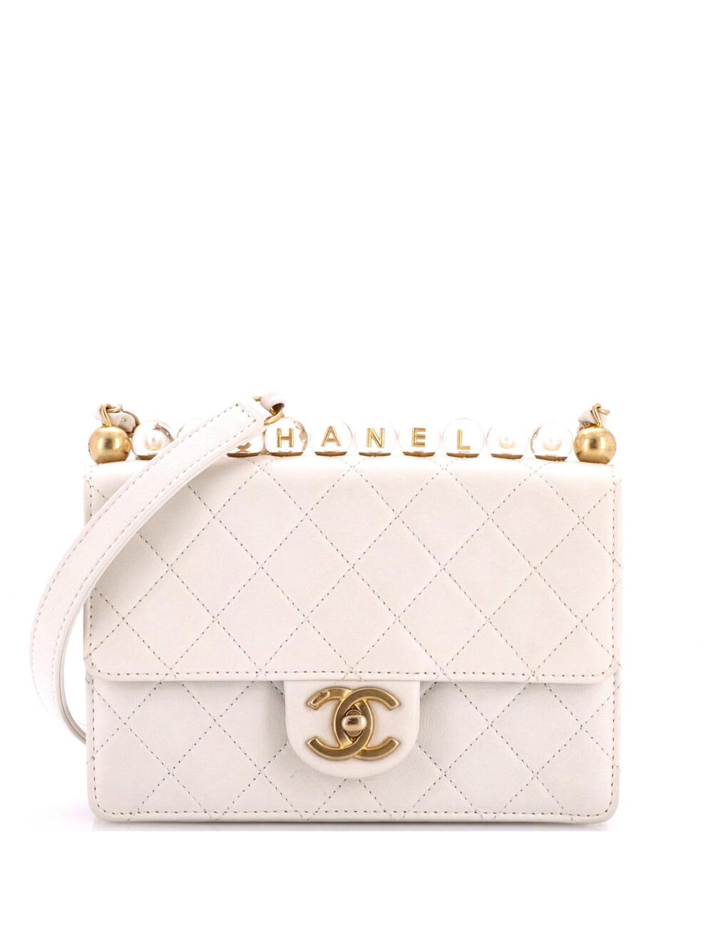Chanel Chic Pearls Flap Bag Quilted #319026C37B